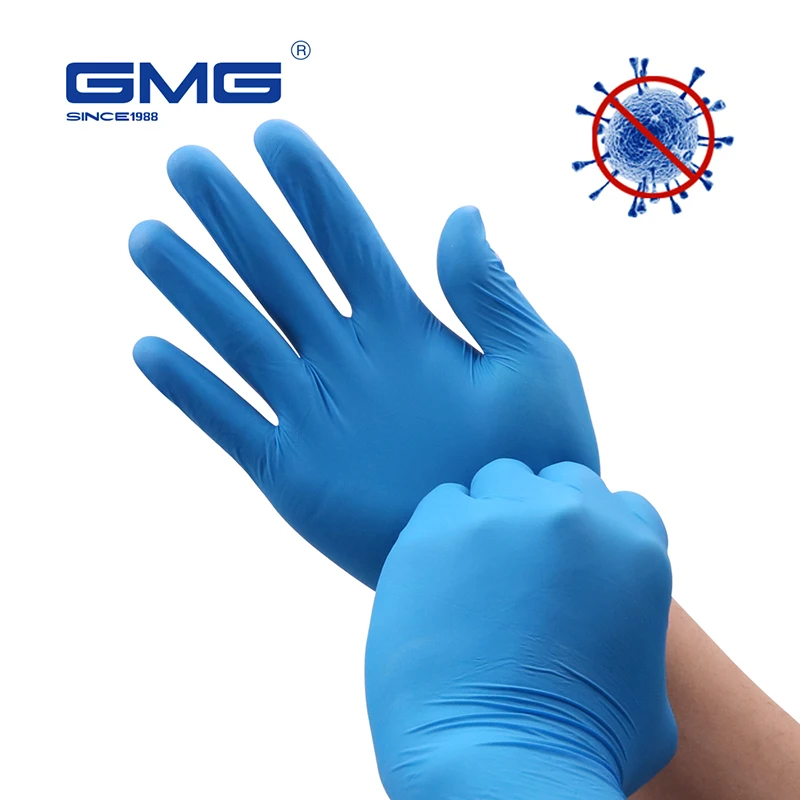 

Nitrile Gloves 100pcs Household Kitchen Clean Laboratory Mechanic Anti-Static Disposable 100% Nitrile Gloves Work Safety