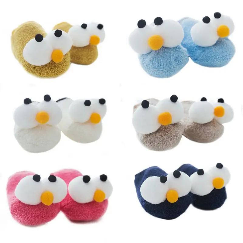Новые детские носки тапочки хлопковые нескользящие для новорожденных Детские
