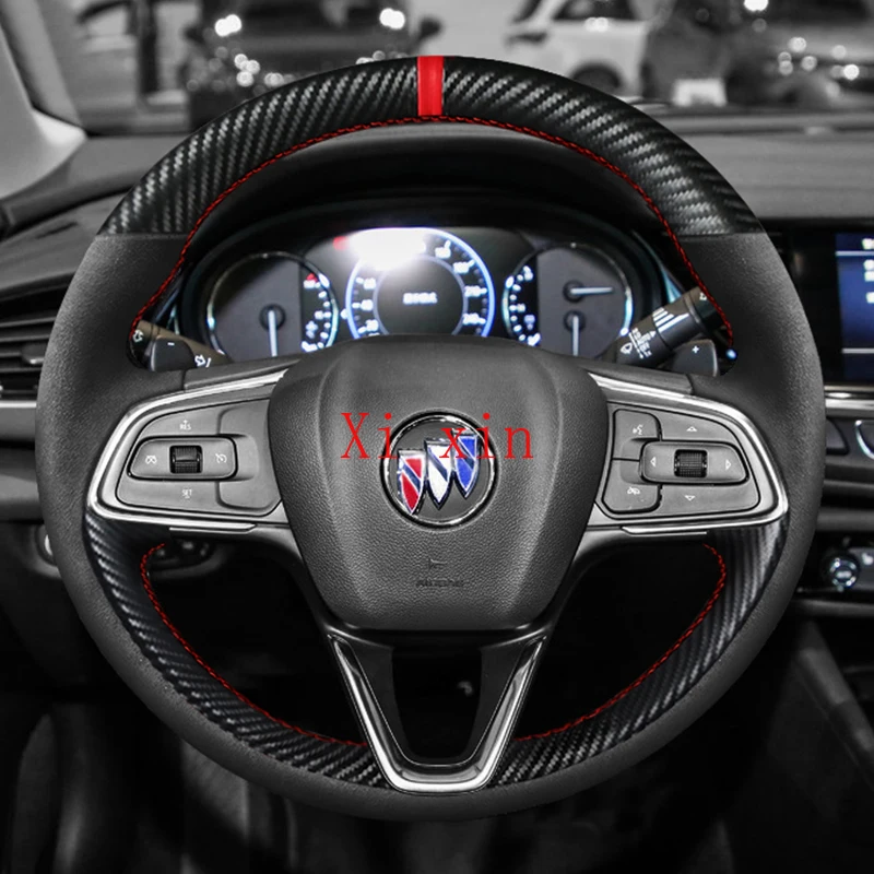 Для Buick GL8 Excelle Regal LaCrosse Envision S GL6 Verano кожа углеродное волокно ручная строчка чехол