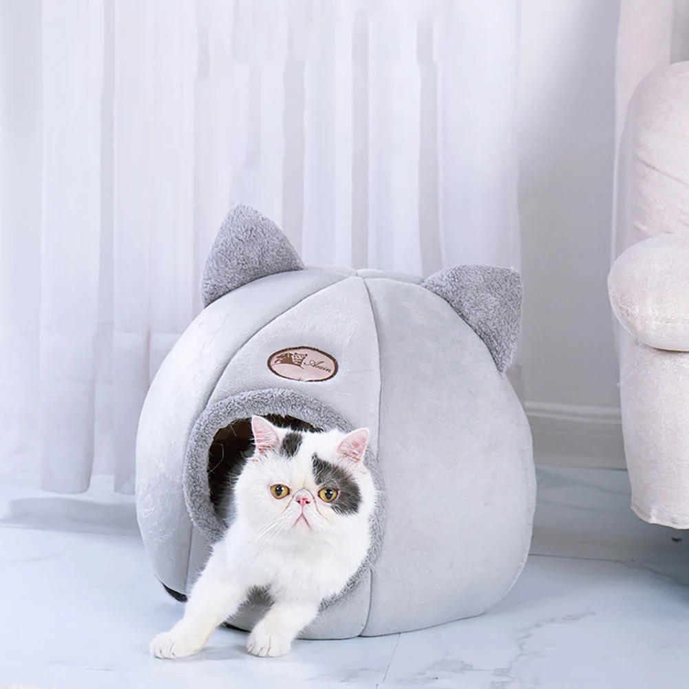 

Pet Dog Cat Tent House Kennel Winter Warm Nest Soft Foldable Sleeping Pad Animal Puppy Cave Sleeping Mat Nest Kennel Pet Supply