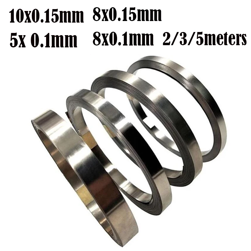 

2/3/5 Meters Nickel Strip Li-Ion Battery Nickel Sheet Plate Ni Plated Steel Belt Strip Connector For 18650 Battery WelRjt