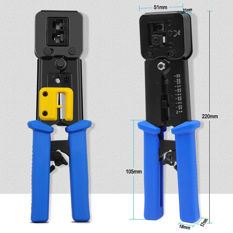 

Cable Tools Crimper Ethernet Internet Network Pliers Wire Stripper Clamp Tongs