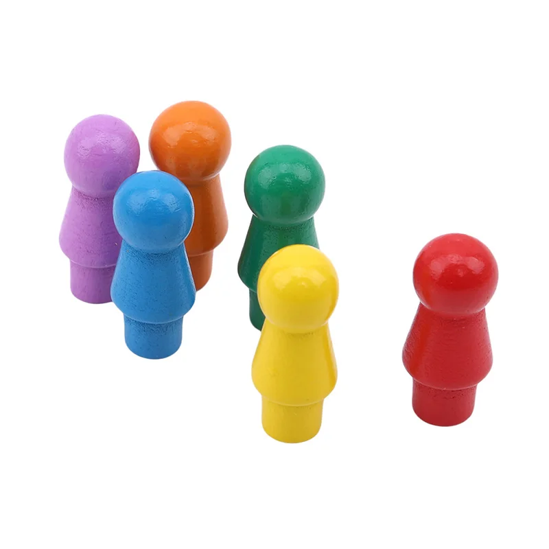 

Hot Sale Portable Development Intelligent Education Wooden Toys Chinese children's Checkers Game Puzzle Chess Toys For Children