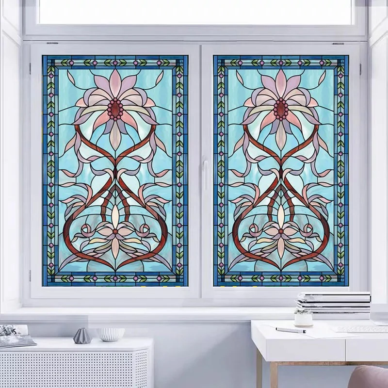 Индивидуальные оконная пленка Винтаж Европейский Стиль художественный