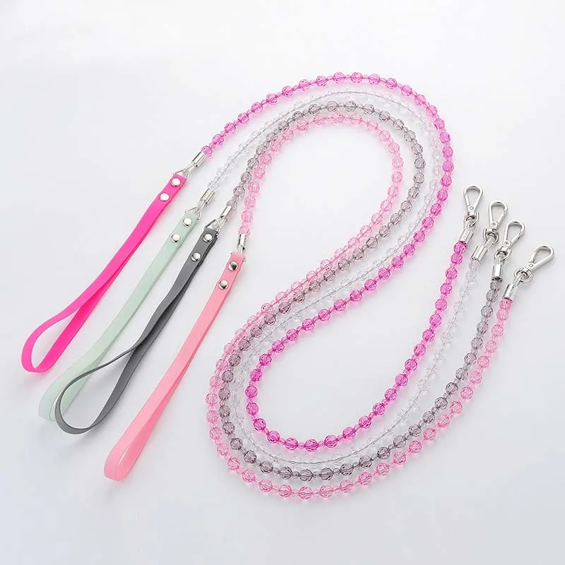 Поводок для маленьких собак и кошек модный поводок из хрустальных бусин прогулок