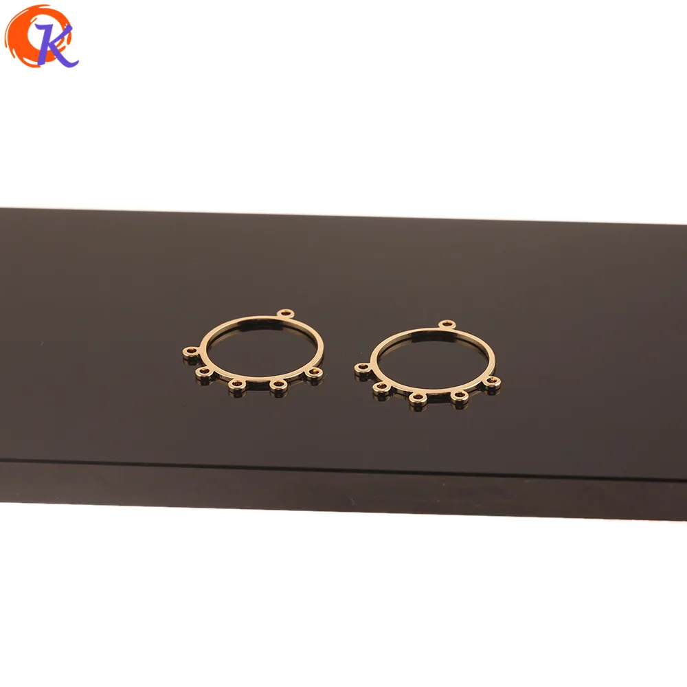 

Cordial Design 50Pcs 24*25MM Jewelry Accessories/Earrings Connectors/Genuine Gold Plating/DIY Making/Hand Made/Earring Findings