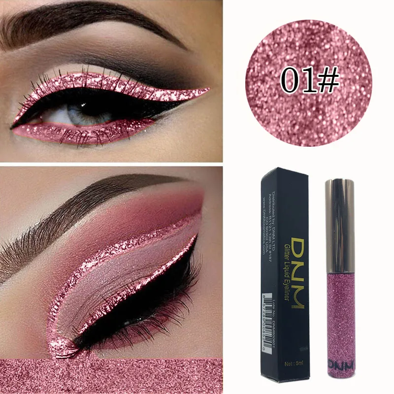 

16 Colors Bright Shining Pearlescent Color Sequins Strobe Diamond Eyeliner Waterproof Eyes Liner Pen Makeup Cosmetics TSLM1