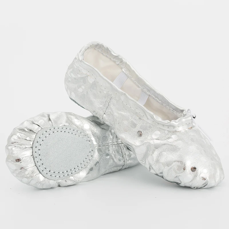 Туфли из искусственной кожи для девочек обувь йоги балета танца живота