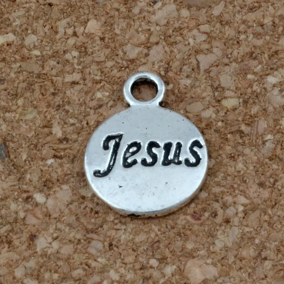 Из антикварного серебра с надписью Hope верю что любовь вера подвеска Иисус Кулоны