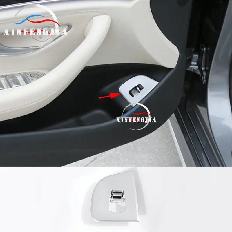 

Для Mercedes-Benz E Class W213 2017-2019 Внутренняя дверь задняя искусственная декоративная крышка отделка