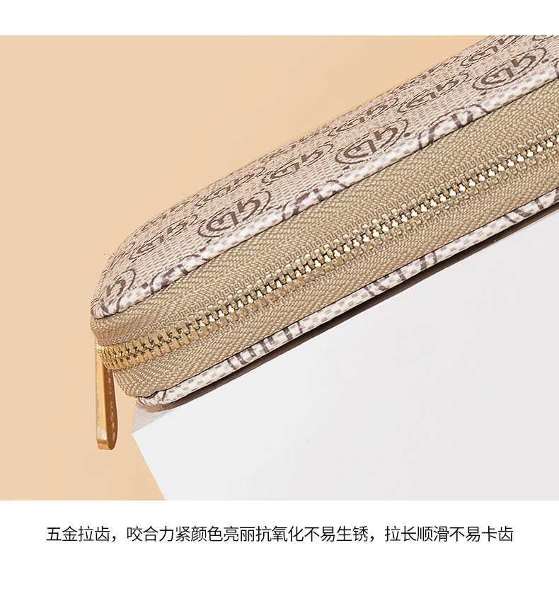 MARRY KORS, женские кожаные кошельки на молнии, бежевый карман для телефона, кошелек, держатель для карт, Женский Длинный кошелек, портмоне, держатель для карт, клатч