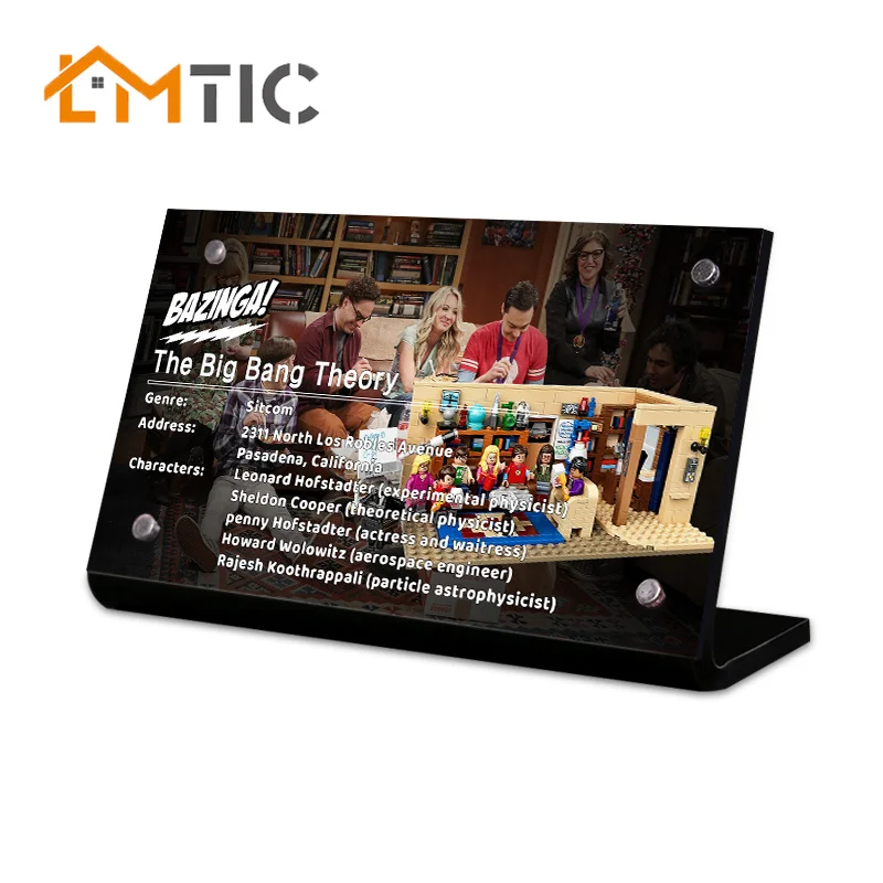 

The Acrylic display stand brand for 21302 The Big Bang Theory TTBT building blocks,for children's toys,DIY decorate your toys