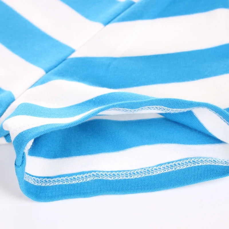 Футболка с короткими рукавами для мальчиков простая полосатая Повседневная