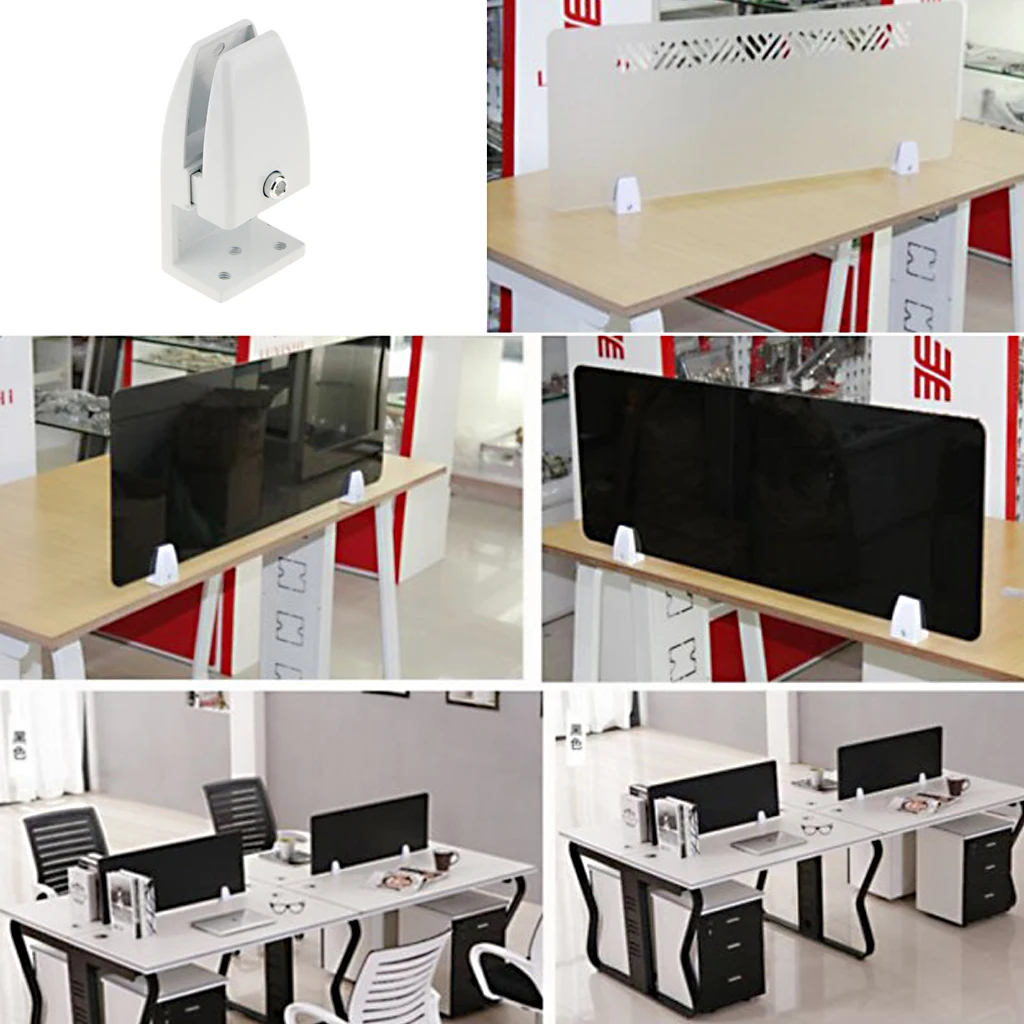

Office Desk Partition Support Bracket Shelf Clip Clamp Holder Divider Additions