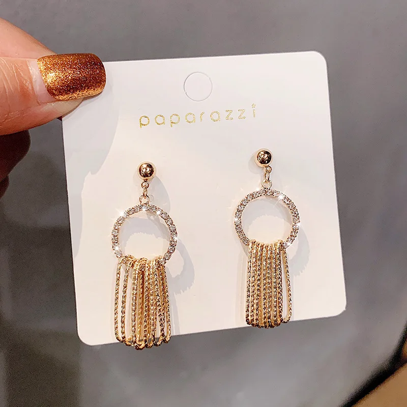 

Серьги из чистого серебра, нежные, зрелые, суперсказочные темпераментные серьги, полностью металлическое кольцо, геометрические Многослойные женские серьги