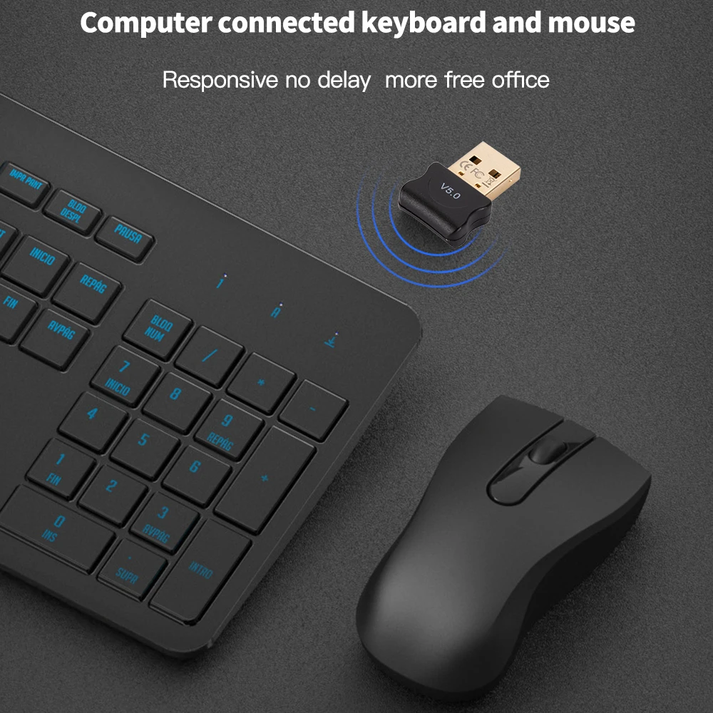 USB-адаптер совместимый с Bluetooth 5 0 USB-передатчик для ПК компьютера приемника
