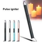 Барбекю на открытом воздухе Электрический usb-зарядник для Перезаряжаемые длинные Кухня Зажигалка для газовой плиты ветрозащитный плазменной дуговой беспламенный зажигалки Тип-C Интерфейс