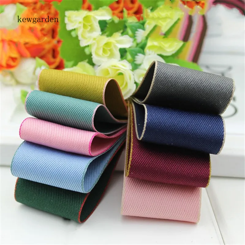 

Kewgarden 38mm 25mm 10mm 1" 1.5" Polyester Cotton Ribbons Handmade Tape DIY Bow Brooch Hair Accessories Packing Webbing 20 Yards