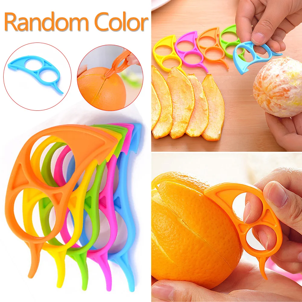 

Random Color 1PCS Creative Orange Peelers Lemon Slicer Fruit Stripper Easy Opener Citrus Knife Kitchen Gadgets And Accessories