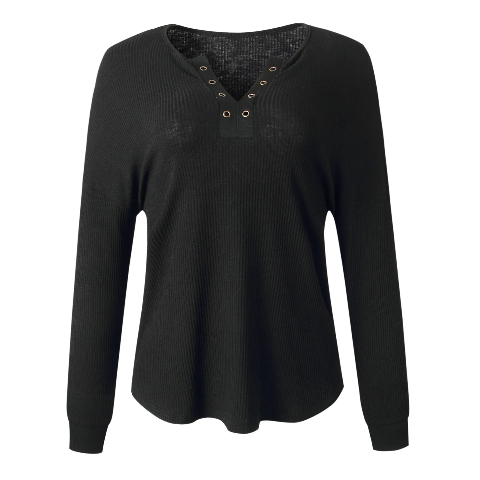 

Casual Long Sleeve Basic T shirts Women Deep V-Neck Bandage Lace Up Tops Sexy Tees Female Spring Autumn Fashion tshirts 2020