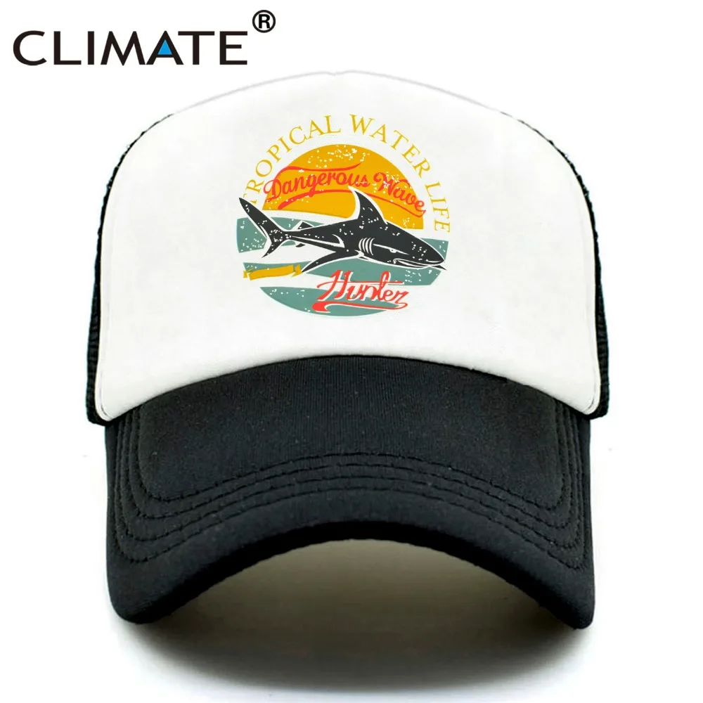 Кепка для мужчин и женщин CLIMATE Shark крутая бейсболка с сеткой в стиле хип хоп