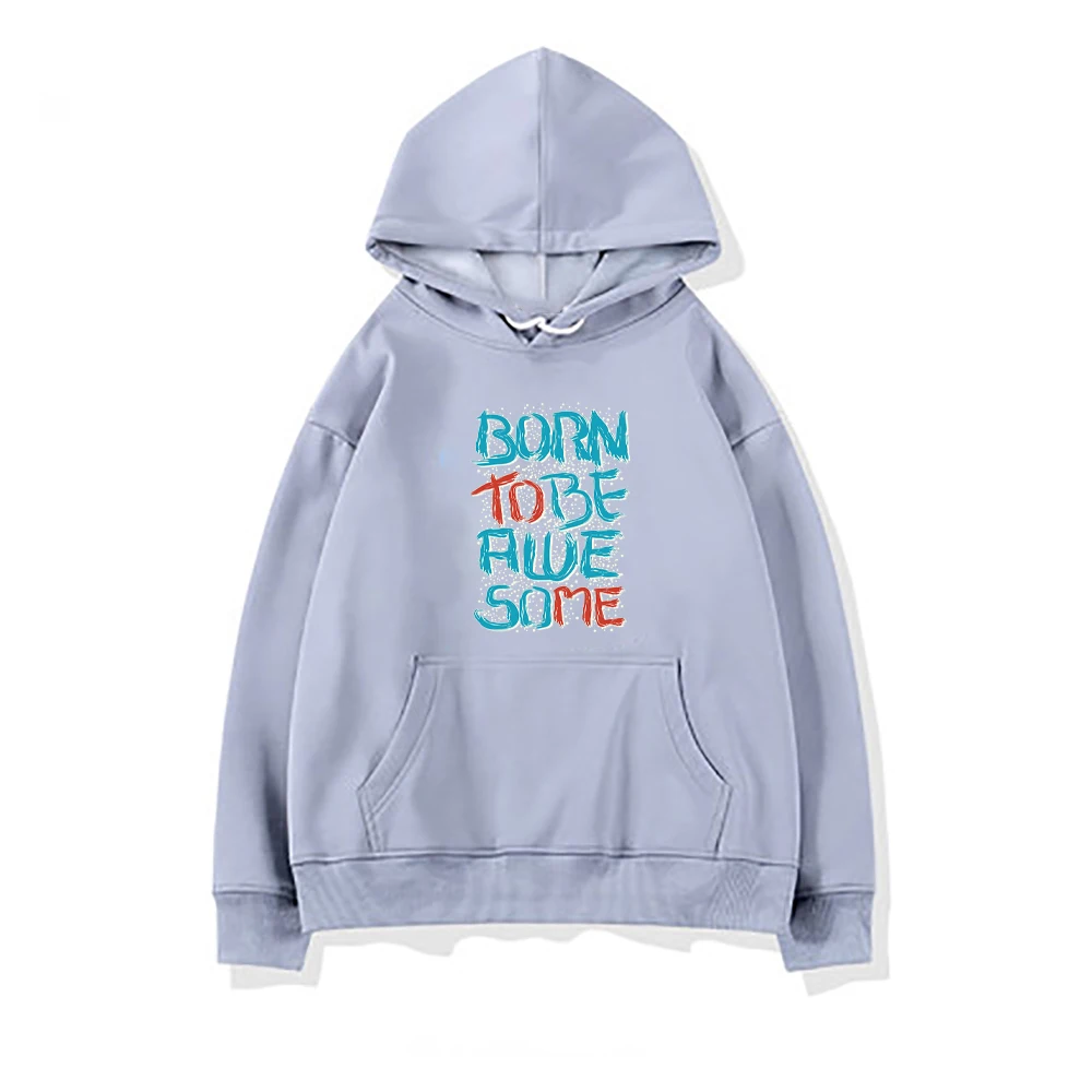 

Borm Tobe Rlue Some Print Woman HoodiesFashion Oversize Clothes Fleece Harajuku Crewneck Hoodie Autumn Soft Female Sweatshirt