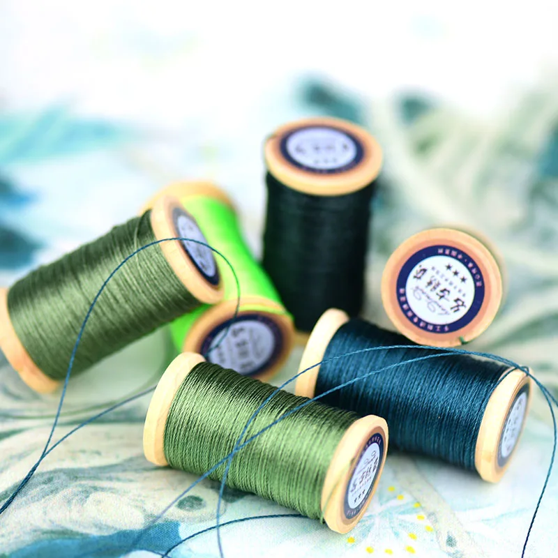 Рулон 0 3 мм полиамидного волокна линия ручной вышивки нитки кисточки 50 м высокая