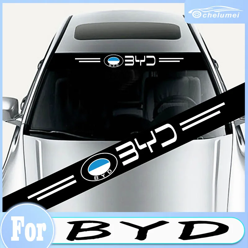 

Car Stickers Front Windshield Prevent Sunlight Reflection Decoration Decals Waterproof Window Car Tuning Accessories For Byd