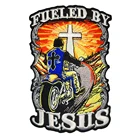 Мотоциклетная вышивка с изображением Иисуса на топливе, патч с аппликацией утюгом, наклейка на одежду, Бесплатная доставка на Alexpress, сделай сам для одежды