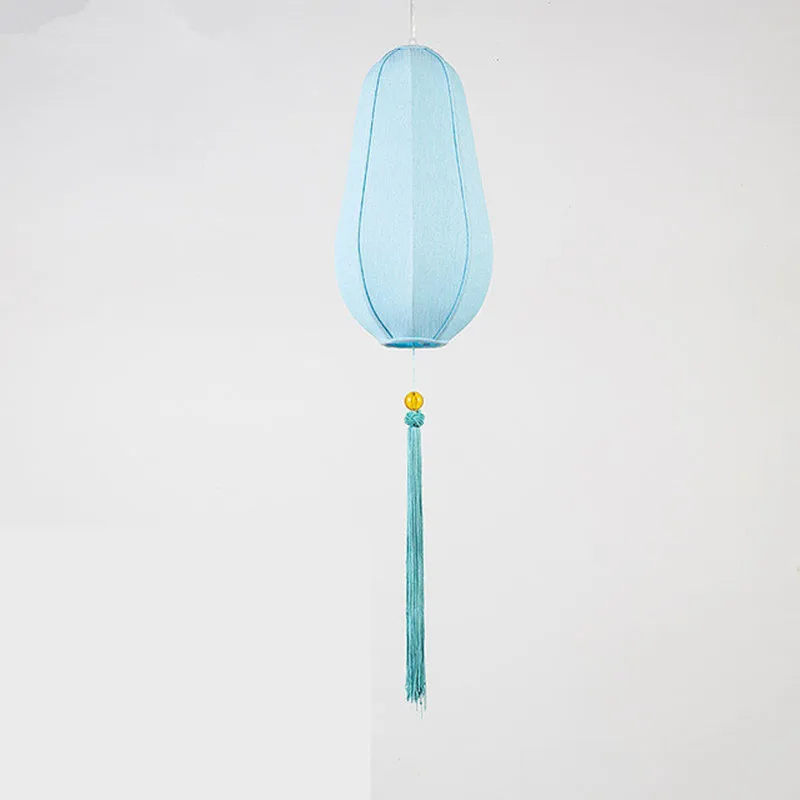 Китайский Стиль Винтаж подвесной светильник с ткань Фонари лампа Светодиодная