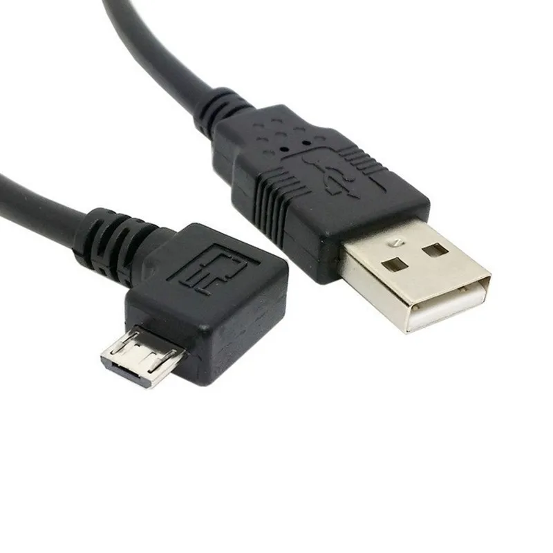 

0.25m 1m 1.5m 3m 5m Right Angle angled 90 degree Micro USB 5pin Male to USB Data Charge Cable for Cell phone & Tablet