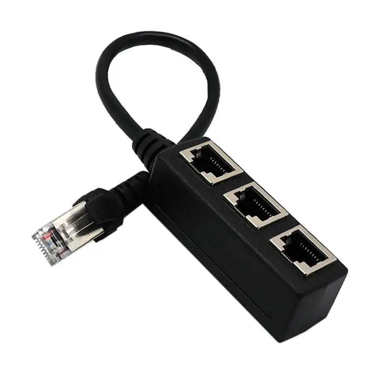 Разветвитель Y RJ45 переходной кабель 1-2 шнур переключателя адаптера для CAT 5 LAN Ethernet