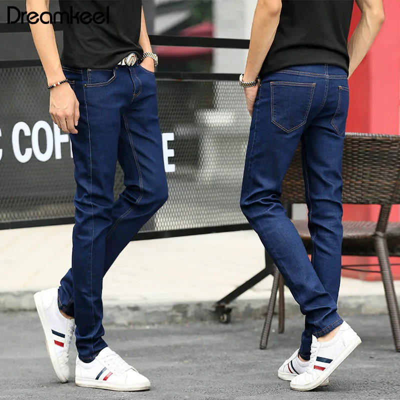 2019 новые обтягивающие джинсы мужские хлопковые модные деловые повседневные