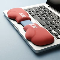 boxing gloves silicone keyboard hand rest wrist support mouse pad creative cute shape comfortable palm tray office wrist pad