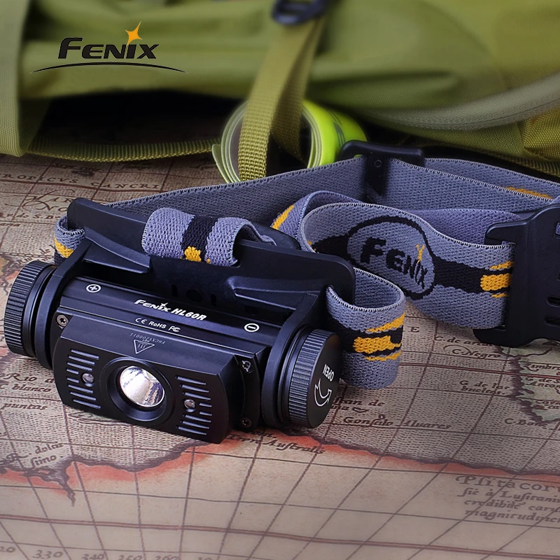 Fenix HL60R 950 люмен USB Перезаряжаемый CREE XM-L2 T6 светодиодный налобный фонарь с 2600 мАч 18650