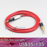 ln006690 4 4mm xlr 2 5mm 3 5mm 99 pure pcocc earphone cable for audio technica ath m50x ath m40x ath m70x