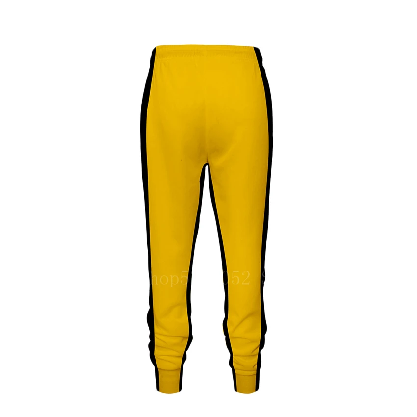 Брюс Ли Классическая желтая Униформа кунг-фу человек Китайский костюм для