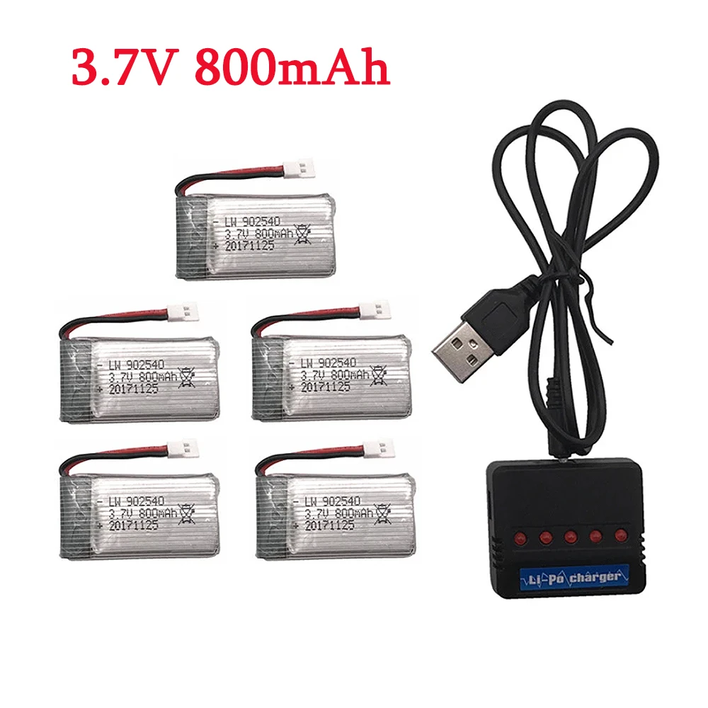 Limskey 800 мАч 3 7 В LiPo аккумулятор + USB зарядное устройство для SYMA X5C X5 X5SW X5HW X5HC RC Drone