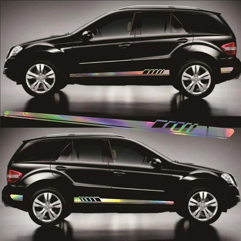 

2PCS Car decal sticker 1 set Reflective Body Both side Vinyl Decal Car stickers