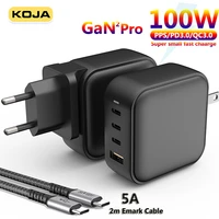 gan charger 100w usb quick charge 4 0pd3 0pps for iphone 12 pro max macbook laptop xiaomi type c pd phone charger adapter