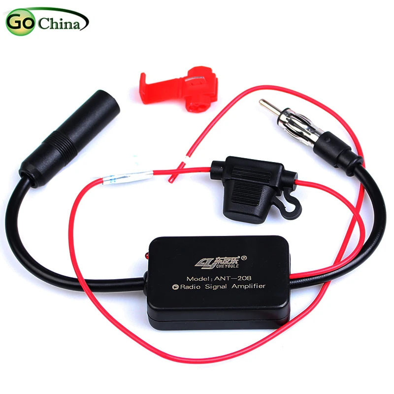Автомобильный радиоприемник FM антенна усилитель сигнала радио приема для