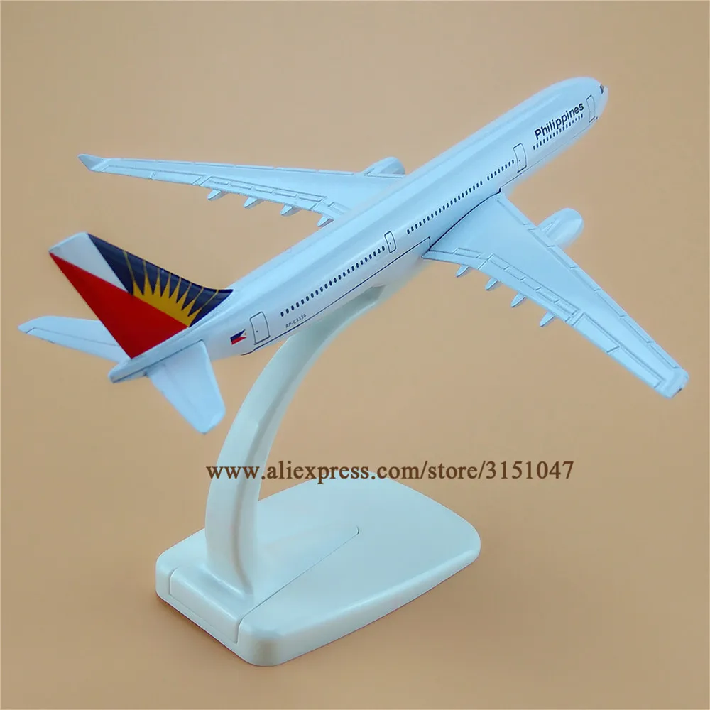 Модель самолета из металлического сплава 16 см модель Филиппин аэробус 330 A330