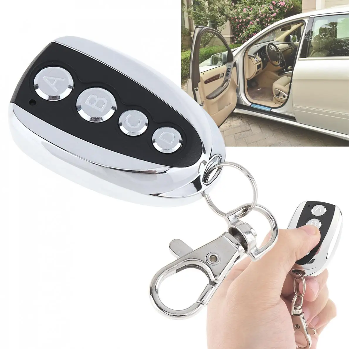 433 МГц металлический 4 канальный Дубликатор копия беспроводной пульт