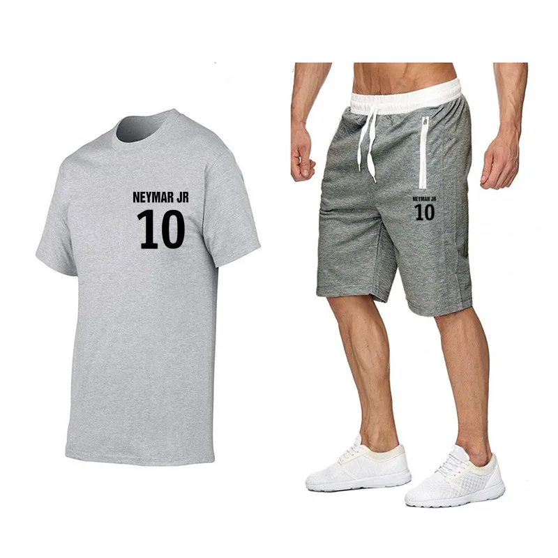 

2021 popular new cotton men's T-shirt + Sports Shorts Set jordan-23 summer high quality cotton T-shirt sports running set