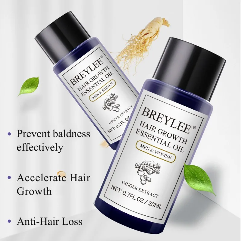 20 мл Новый экстракт имбиря эфирные масла для роста волос Быстрый мощный Уход за