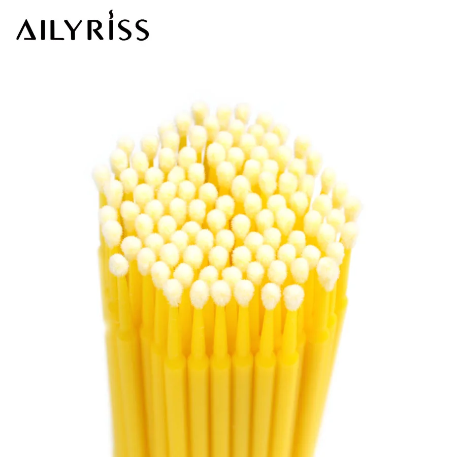

500Pcs/bag Disposable MicroBrush Eyelashes Extension Individual Lash Removing Swab Micro Brush For Eyelash Extension Tools