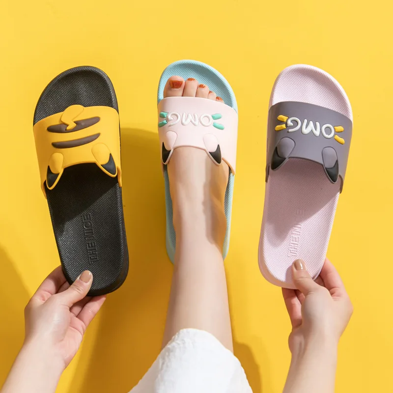 Шлепанцы для мужчин и женщин пляжные сандалии на мягкой подошве Мультяшные