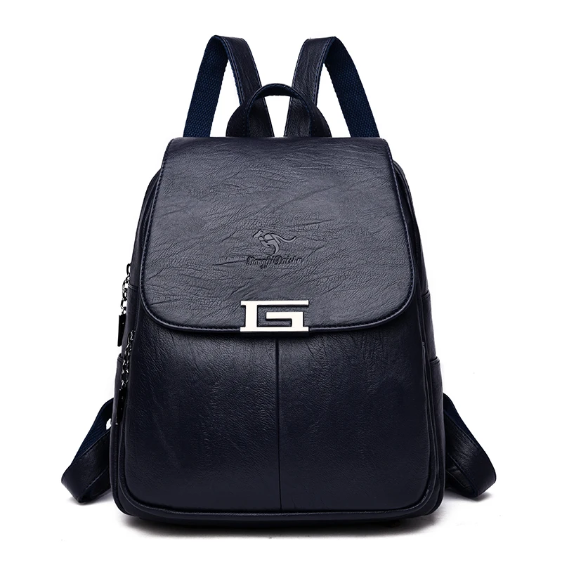 Рюкзак из овечьей кожи натуральной для школы подростков Ретро Роскошная