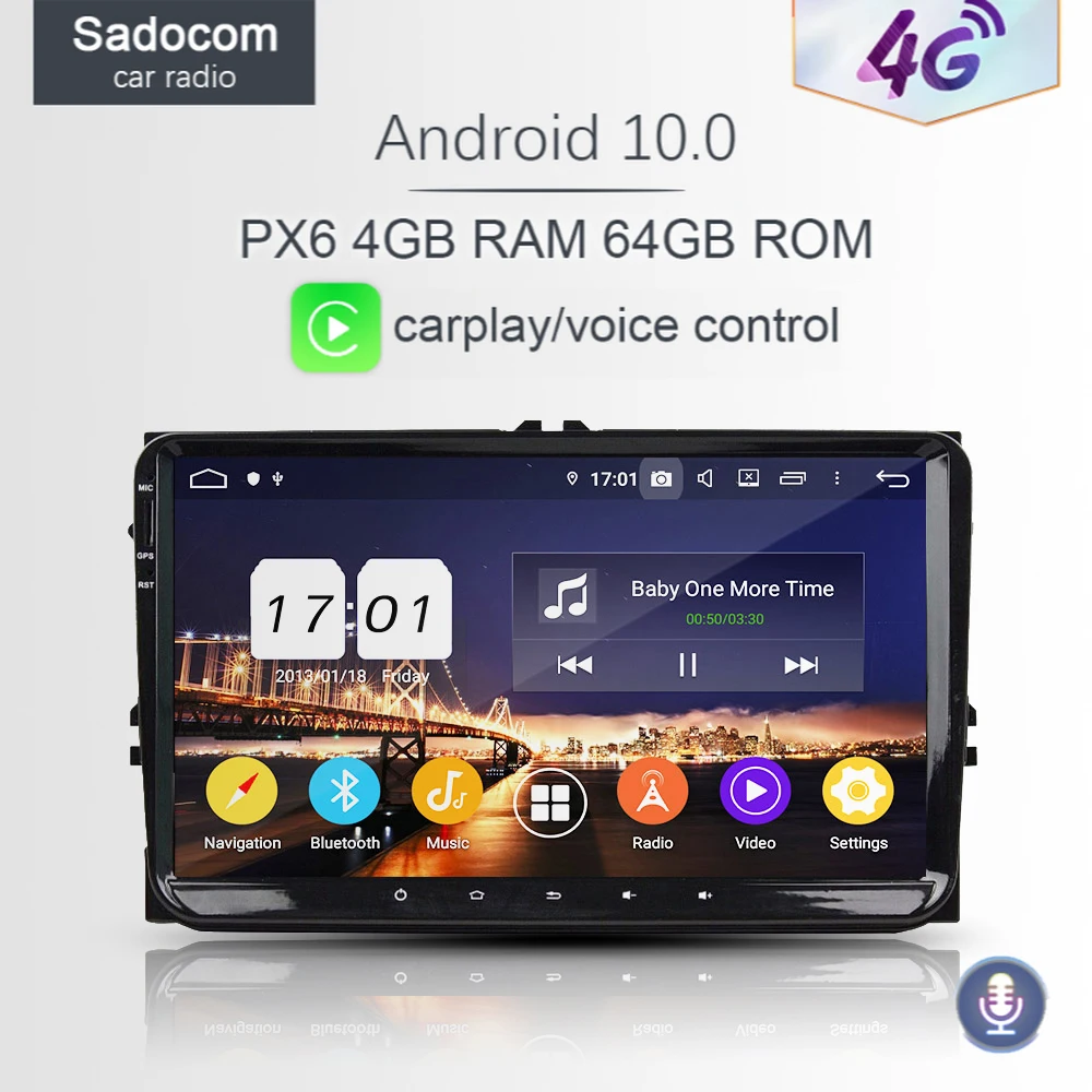 PX6 DSP 9 &quotAndroid 0 IPS 64G 4 Гб RAM 8 Core автомобильный DVD плеер GPS RDS радио Радио руль для VW