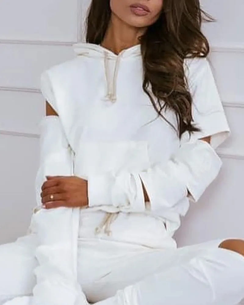 

Женский свитшот с капюшоном и длинным рукавом